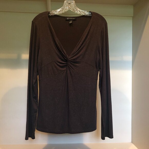 INC International Concepts Long Sleeve Blouse Size Large - Picture 1 of 5